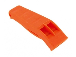 Sifflet d’urgence « Perry » en plastique orange 