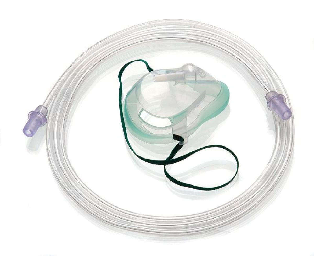 Masque Intersurgical EcoLite™ oxygène haute concentration adulte avec tuyau  2,10m