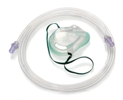 Masque à oxygène Intersurgical EcoLite™ moyenne concentration pédiatrique avec tuyau 2.10m