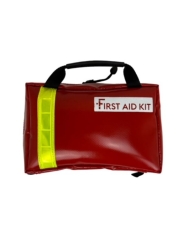 First aid Kit PVC rouge avec matériel 