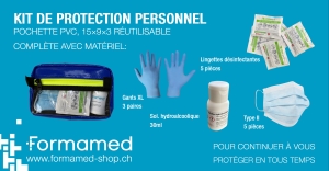 Kit de protection personnel rempli 
