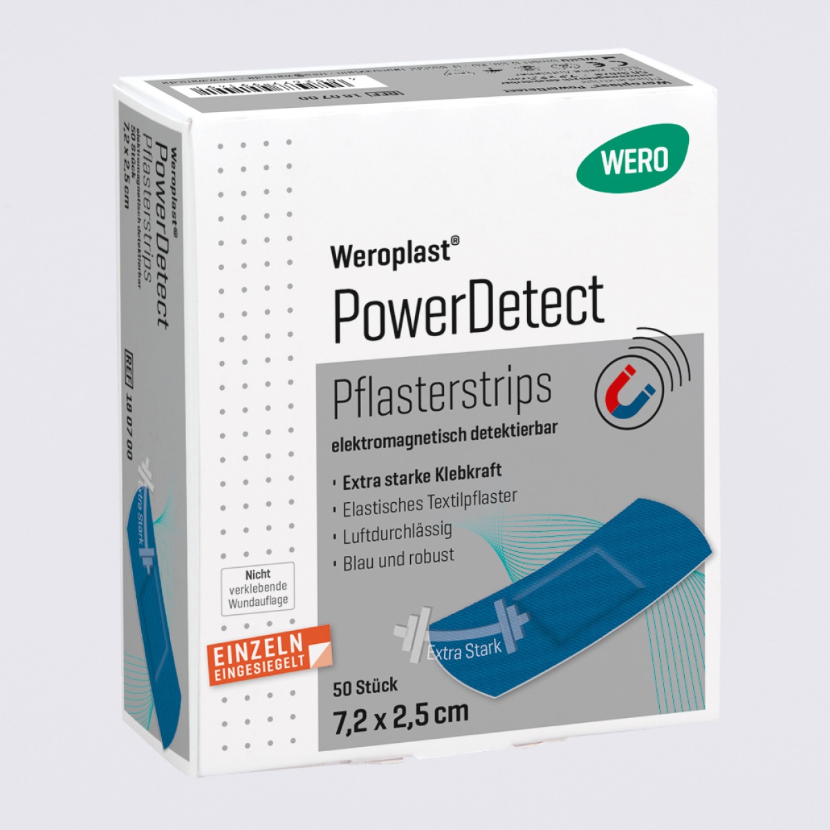 Pansements rapides Weroplast® PowerDetect 7.2x2.5 