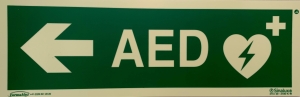 Signalisation AED directionnel gauche 