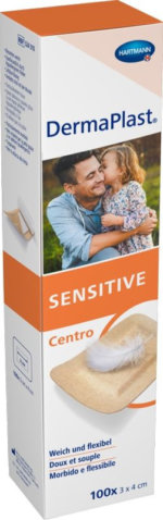 Pansement rapide DermaPlast® SensitiveCentro 3x4cm