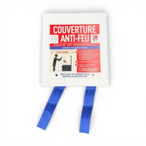 Couverture Anti-Feu avec coque: 1.1 x 1.1 m 