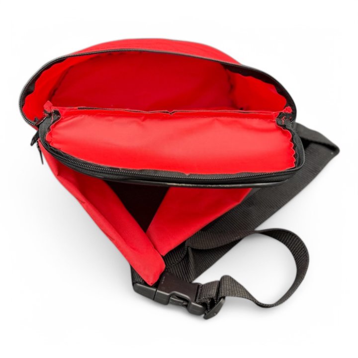 Sac banane de premiers secours rouge vide