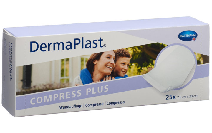 DermaPlast® Plus Kompressen 7.5 x 20cm 25 Stk.