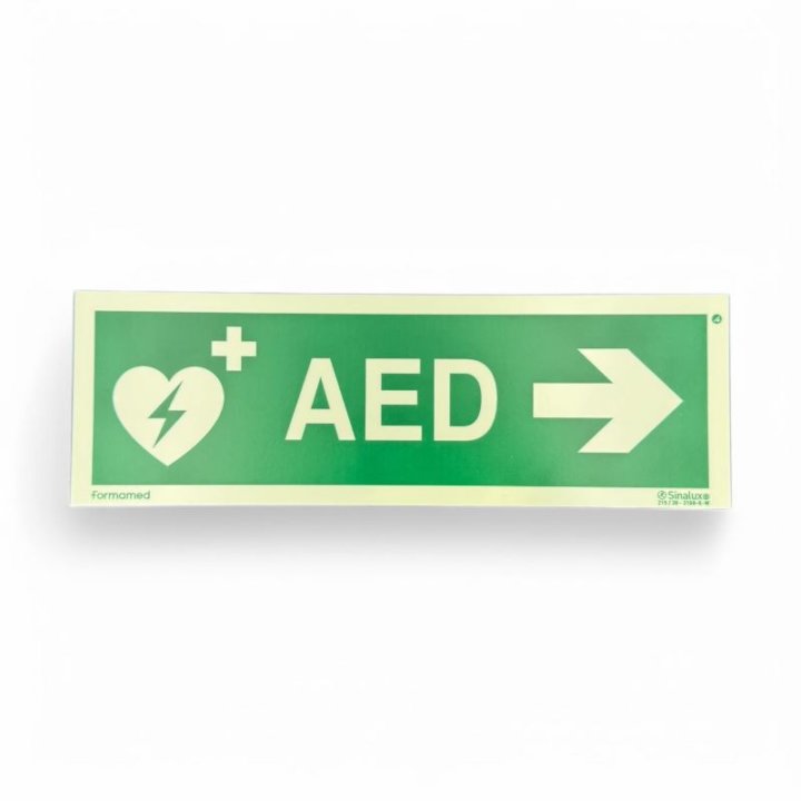 Signalisation AED directionnel droite