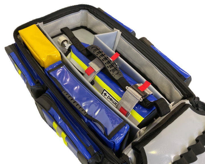 Blaue PVC-Socke für 2-Liter-O2-Flasche