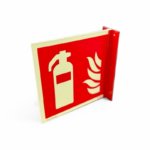 Signalisation extincteur en drapeau