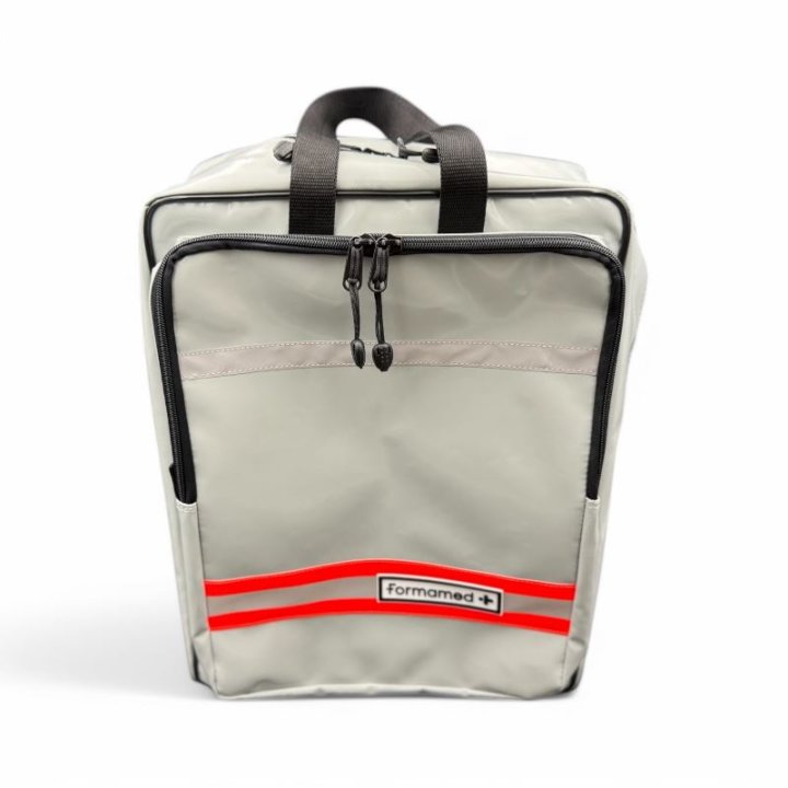 SOS-Rucksack für Ersthelfer aus rotem PVC