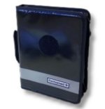 Porte-documents Charter, noir avec bande grise