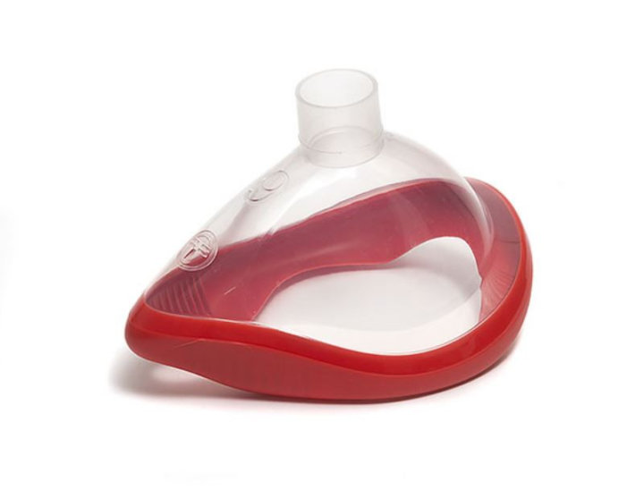 ClearLite, Anästhesie-Gesichtsmaske, Größe 6, extra groß Erwachsene, rot