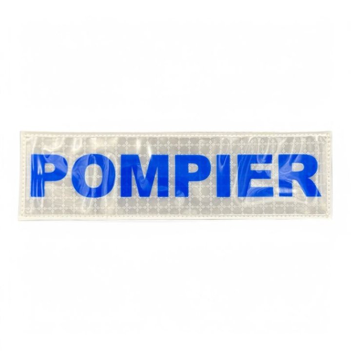 Bande velcro POMPIER pour sacs et gilets