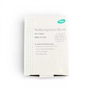 Compresse Wero8 stérile, 25 x 2 pièces, 5 x 5cm 