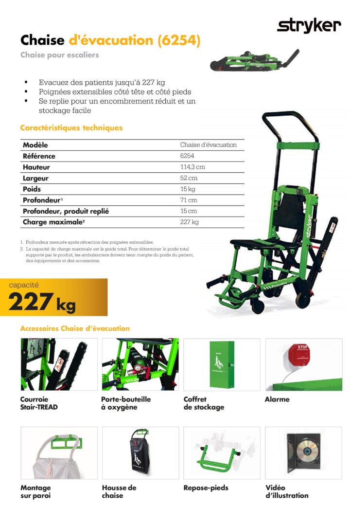 Stryker® Stair-Pro Transportstuhl