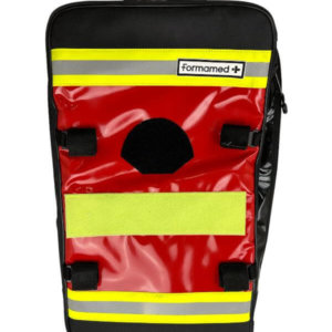Sac Ambupro M Jura en PVC rouge et noir