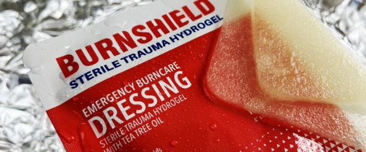 Hydrogel-Kompresse 10 x 10 cm Burnshield®.