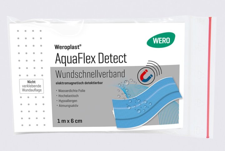 Pansement rapide Weroplast® AquaFlex Detect 1mx6cm