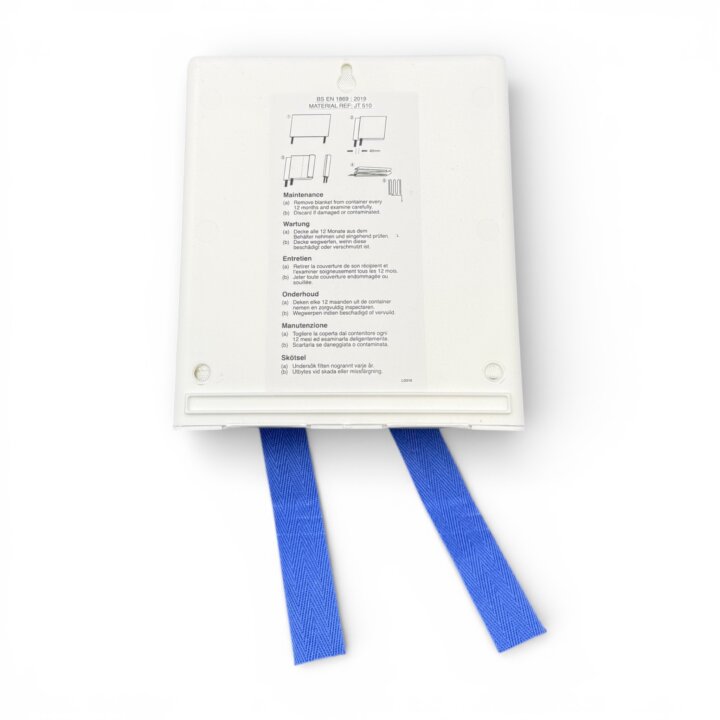 Coperta antincendio con guscio: 1,1 x 1,1 m