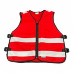 Gilet responsable évacuation rouge sans poche