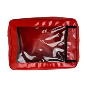 Pochette Poly M en PVC rouge