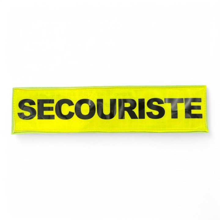 Bande Velcro Secouriste jaune