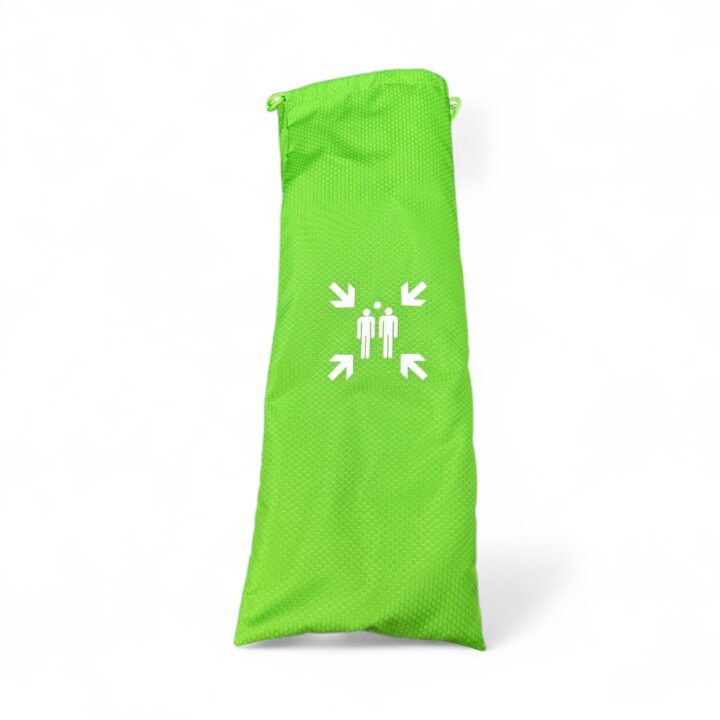 Schnell aufzustellende Sammelplatzflagge