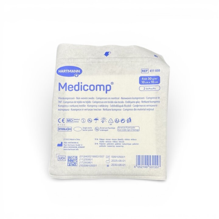 Kompressen 10 x 10 cm Medicomp® aus Vliesstoff